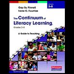 CONTINUUM OF LITERACY LEARNING, GR