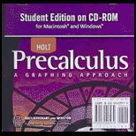 Precalculus Graphing Approach  CD Version