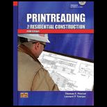Printreading for Residential Construction Part 1   With 8 Prints and CD