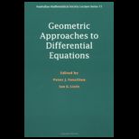 Geometric Approaches to Differential Equations