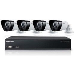 Samsung 4CH 4 IP66 600TVL Cameras DVR Security System with 500GB HDD