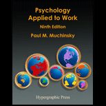 Psychology Applied to Work