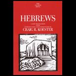 Hebrews  New Translation With Introduction and Commentary
