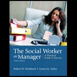 Social Worker as Manager