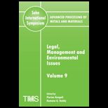 Legal, Management and Environmental Issues, Volume 9