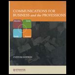 Communications for Business and Professions   With CD (Custom Package)