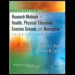 Essentials of Research Methods in Health, Physical Education, Exercise Science, and Recreation