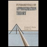 Fundamentals of Approximation Theory