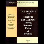 Finance of Higher Education  Theory, Research, Policy and Practice