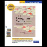 Longman Writer  Rhetoric, Reader, Research Guide, and Handbook (Loose)