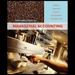 Intro. to Managerial Accounting (Canadian)