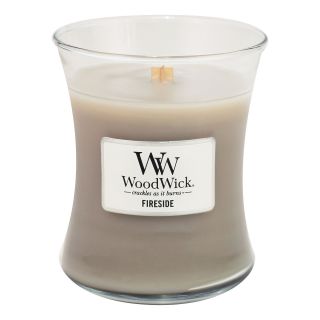 Woodwick Fireside Candle, Grey