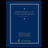 Administrative Law Cs and Materials (Looseleaf)