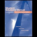 Technical Mathematics   Student Solution Manual
