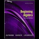 Beginning Algebra  With Applications   With Nolt.  Mathematics 