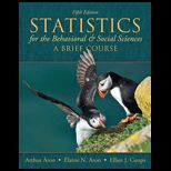 Statistics for Behavioral and Social Sciences