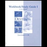 McDougal Littell Destinos Workbook/Studyguide Vol 1 Grades 9 12