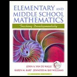 Elementary and Middle School Mathematics  Teaching Developmentally