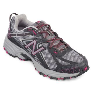 New Balance 411 Womens Trail Running Shoes, Grey/Pink