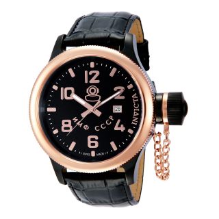 Invicta Russian Diver Mens 18K Rose Gold Plated Watch