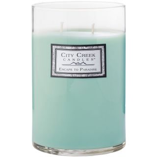 City Creek Candles Escape to Paradise 22 oz. Jar Candle, Blue