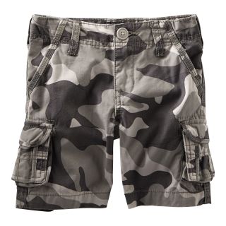 Oshkosh Bgosh Gray Camouflage Cargo Shorts   Boys 2t 4t, Print, Print, Boys
