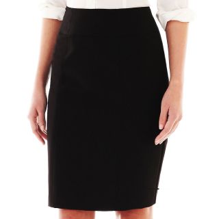Worthington Modern Seamed Pencil Skirt, Black