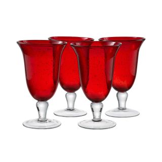 Iris 4 pc. Footed Glass Set