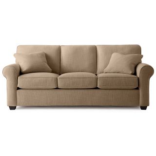 Possibilities Roll Arm 86 Queen Sleeper Sofa, Kangaroo