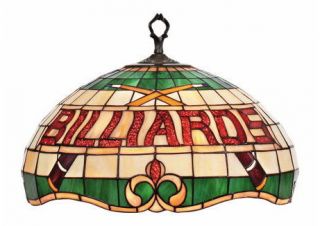 Billiards Stained Glass Pendant Ceiling Light