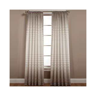 Side Step Rod Pocket Curtain Panel, Chocolate (Brown)