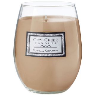 City Creek Candles Vanilla Cinnamon 16 oz. Jar Candle, Brown