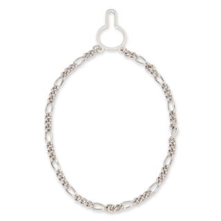 Sterling Silver Figaro Link Tie Chain, Mens