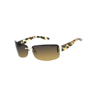 LIZ CLAIBORNE Amaryllis Rectangle Sunglasses, Brown, Womens