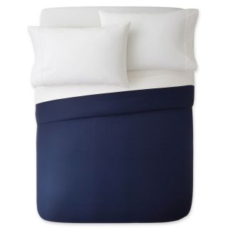 JCP Home Collection  Home 300tc Navy Duvet Cover, Traditional Navy
