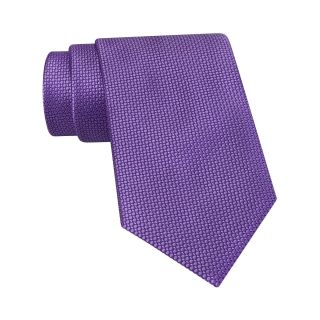 Stafford Tonal Dot Silk Tie, Purple, Mens
