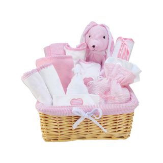 Trend Lab Pink 12 pc. Baby Gift Basket Set, Girls