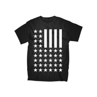 Stars and Stripes Graphic Tee, Black, Mens