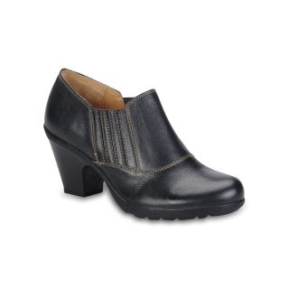 Softspots Cara Leather Ankle Booties, Black, Womens