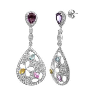 Alexandra Gem Multicolor Crystal & Glass Earrings, Womens