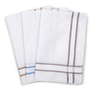 Stafford 3 Piece Stripe Hankie Set, Assorted Stripe, Mens