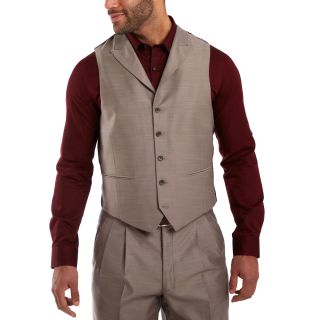 Steve Harvey Brown Sharkskin Suit Vest, Mens