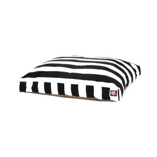 MAJESTIC PET Vertical Stripe Rectangular Bed, Black