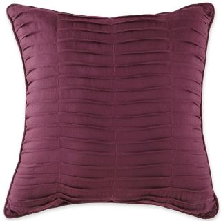 Bensonhurst Pleated 16 Square Decorative Pillow, Plum