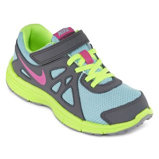Nike Revolution 2 Preschool Girls Athletic Shoes, Ice/rdvlt/volt , Girls