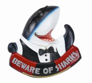 Beware of Sharks Sign