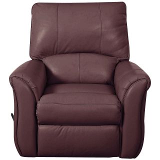Olson Faux Leather Recliner, Timberland Burgund