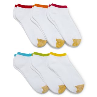 Gold Toe GoldToe 6 pk. Cushion Liner Socks, Black/White, Womens