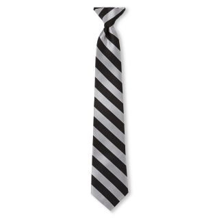 Izod Alex Striped Clip On Tie   Boys, Black, Boys