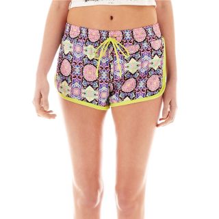 OLSENBOYE Print Drawstring Shorts, Multi Medallion, Womens